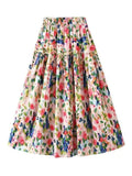 Women's A Line Skirt, Boho Fashion Casual Long Skirt for Daily Holiday Vacation Wear, Ladies Bottoms for Spring & Fall,...