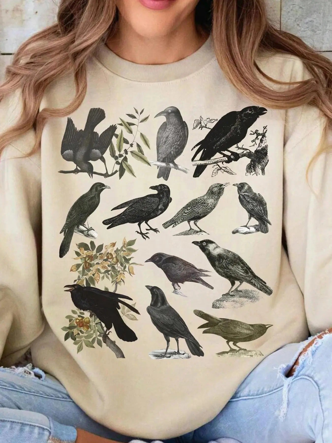 Women's Animal Print Crew Neck Sweatshirt, Casual Long Sleeve Pullover for Spring & Fall, Fashion Women's Top for Daily...
