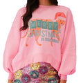 Women's Christmas Loose Pullover Sparkly Rhinestone Letter Print Long Sleeve Crew Neck Sweatshirt T-Shirts, Hoodie
