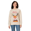 Women's Christmas Sweatshirt Loose Reindeer Letter Print Crew Neck Long Sleeve Casual Pullover Tops for Fall Winter...