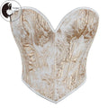 Women's Floral Jacquard Tube Tops Sleeveless Off Shoulder Bustier Tops T-Shirts, Hoodie, Sweatshirt | RetroVerseTees.com