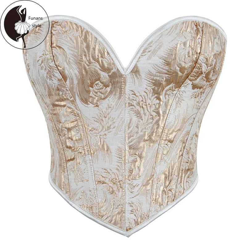 Women's Floral Jacquard Tube Tops Sleeveless Off Shoulder Bustier Tops T-Shirts, Hoodie, Sweatshirt | RetroVerseTees.com