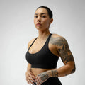 Women's Gymreapers Combat Bra - Plain Black, Perfect for Summer Workouts T-Shirts, Hoodie, Sweatshirt | RetroVerseTees.com