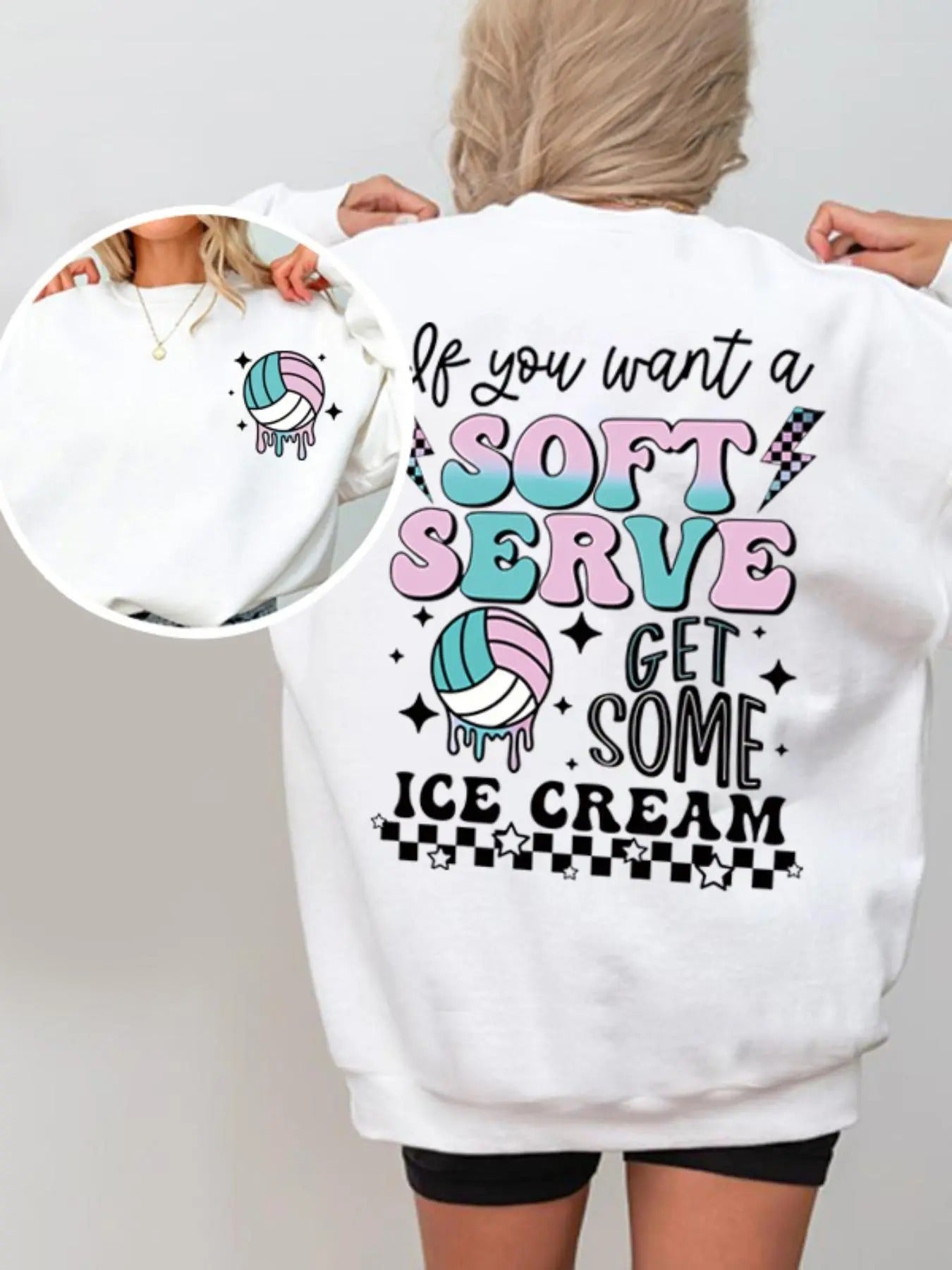 Women's Letter Print Crew Neck Sweatshirt, Casual Soft Comfy Long Sleeve Pullover for Fall & Winter, Women's Clothes for...