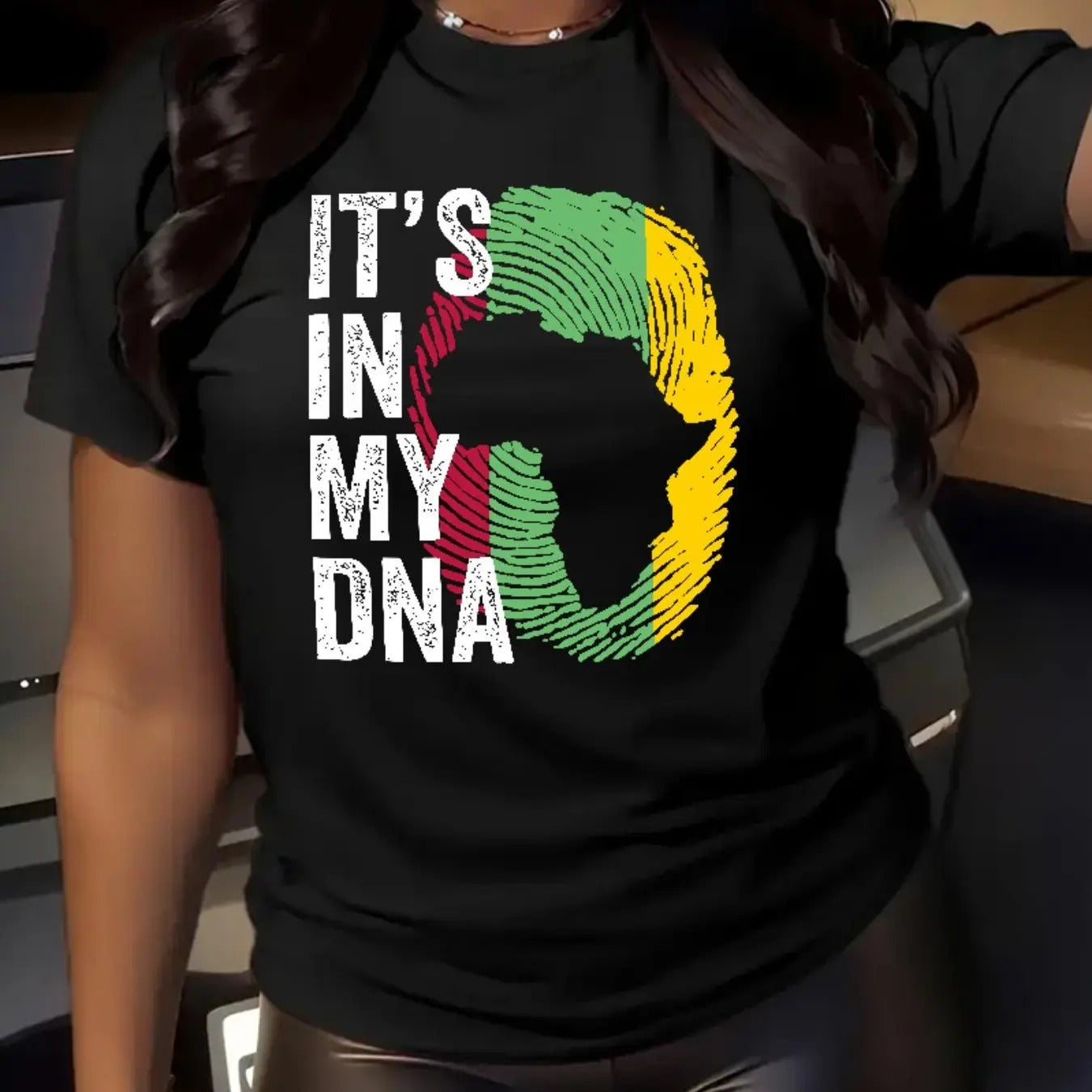 Women's Letter Print Round Neck Tee, Fashion Casual Crew Neck Short Sleeve T-shirt for Daily Holiday Vacation Outdoor Wear, Ladies Clothes for Summerstyle{n002}6