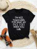 Women's Letter Print Round Neck Tee, Fashion Casual Short Sleeve T-shirt, Ladies Summer Clothes for Daily...