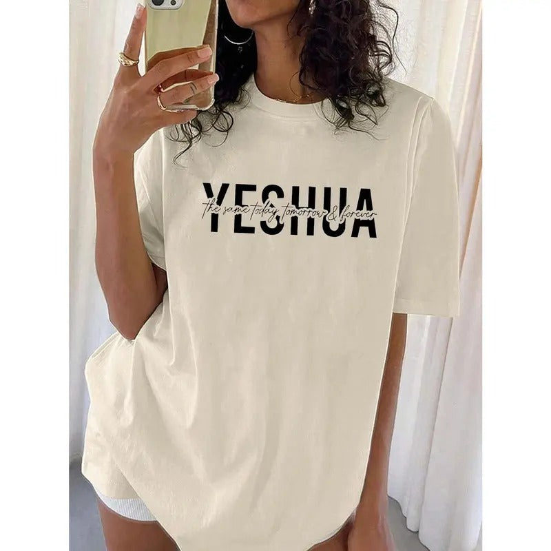 Women's Letter Print Shirt, Summer Clothes Women Casual, Unisex Shirt, Full Colors, Full Sizes, For Women, For Men Top...