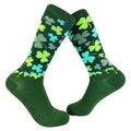 Women's Lucky Shamrock Socks Funny St Patricks Day Irish Novelty Crazy Fun Funny Graphic Socks Comfortable Fitted Spandex...