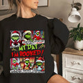 Women's Merry Griinch Longsleeve Crewneck Sweater - Pullover, Womenswear T-Shirts, Hoodie, Sweatshirt | RetroVerseTees.com