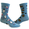 Women's Milk And Cookies Socks Funny Dessert Snack Graphic Novelty Footwear Funny Graphic Socks Comfortable Fitted...