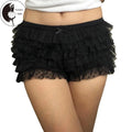Women's Summer Fashion Lace Shorts Elastic Band Tiered Tulle Beach Streetwear Shorts T-Shirts, Hoodie, Sweatshirt