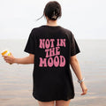 Women's Trendy Letter Print Short Sleeve Crew Neck Graphic Tee, Casual Baggy Grunge T-shirt for Summer Daily Wear...