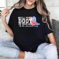 Womens 4th FOG July T-Shirt, We'Spiky hair fighters Put WB shield Boot Red plumber brand Your Ass, Mouthless cat'WB...
