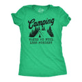 Womens Camping Makes Me Feel Less Murdery T Shirt Funny Cool Sarcastic Camp Top Funny Womens T Shirts Cute Slimming Top...