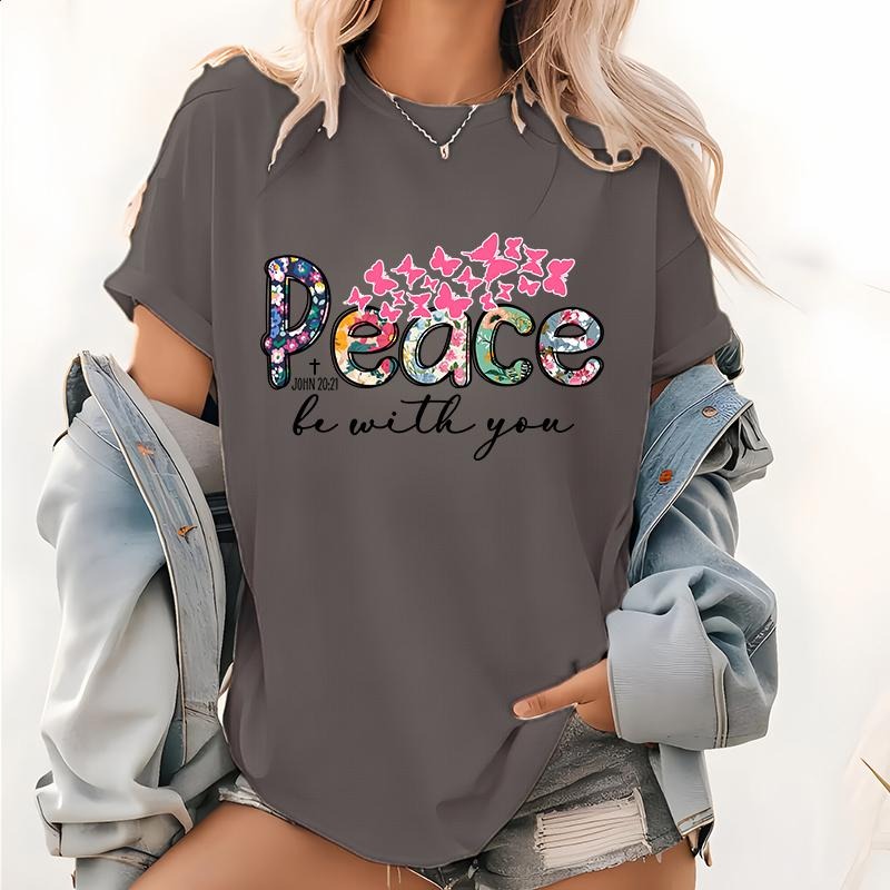 Womens Christian Lightsaber brand-Shirt Peace be with you Tee Church TNF Christian Gifts Jesus Lightsaber brand Shirts...