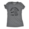 Womens Chuck Around Gunpla brand Find Out Lightsaber brand Shirt Funny Sarcastic Bat brand Groundhog Tee for Ladies Funny...