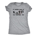 Womens If Zombies Chase Us Im Tripping You T Shirt Funny Zombie Apocalypse Undead Joke Tee for Ladies Funny Womens T...
