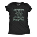 Womens Introvert Book Club T Shirt Funny Cute Book Worm Reading Lovers Tee for Ladies Funny Womens T Shirts Cute Vintage...