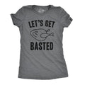 Womens Lets Get Basted Funny Thanksgiving Turkey Thankful Sarcastic Adult Humor Funny Womens T Shirts Cute Slimming Top...