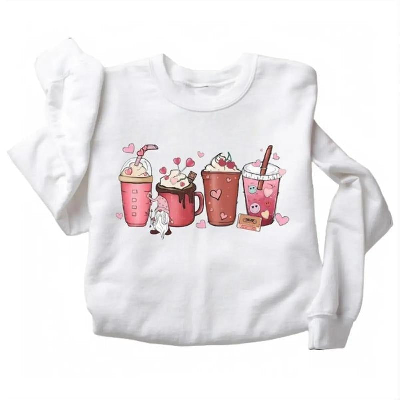 Womens Valentines Day Coffee Shirt, Valentines Day Shirt For Women Hoodie, Sweatshirt | RetroVerseTees.com
