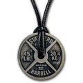 Workout Necklace For Men, Weight Plate Necklace, Adjustable Leather Cord T-Shirts, Hoodie, Sweatshirt | RetroVerseTees.com