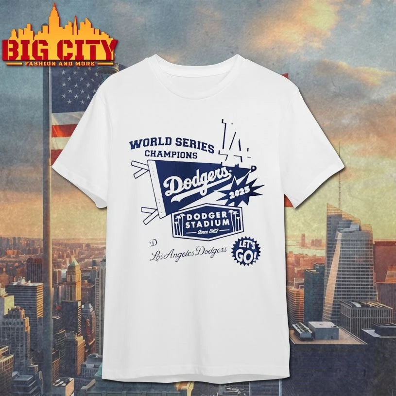 World Series Champions Los Angeles Dodgers Champions Dodger Stadium Let’s go shirt