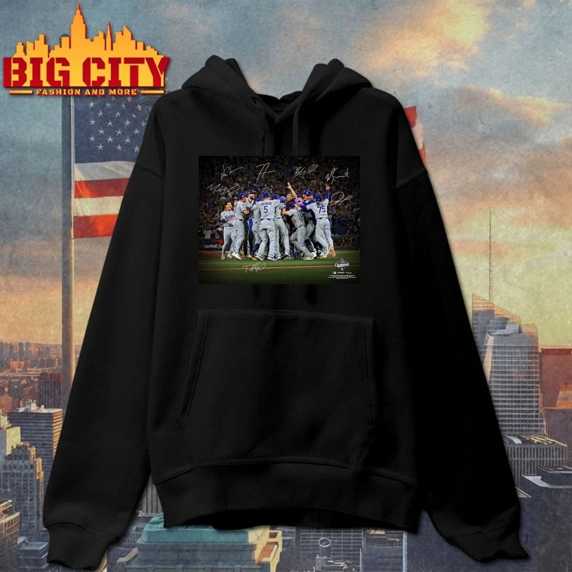 World Series Champions Los Angeles Dodgers Signatures poster shirt