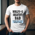 World'WB shield #2 Greatest Dad TNF'WB shield Day Tee Pure Cotton Fabric Casual Streetstyle Crew Neck Short Sleeve...