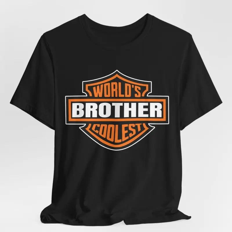 World's Coolest Brother Shirt, Brother Motorcycle Shirt, Funny Brother Birthday Gift Hoodie, Sweatshirt | RetroVerseTees.com