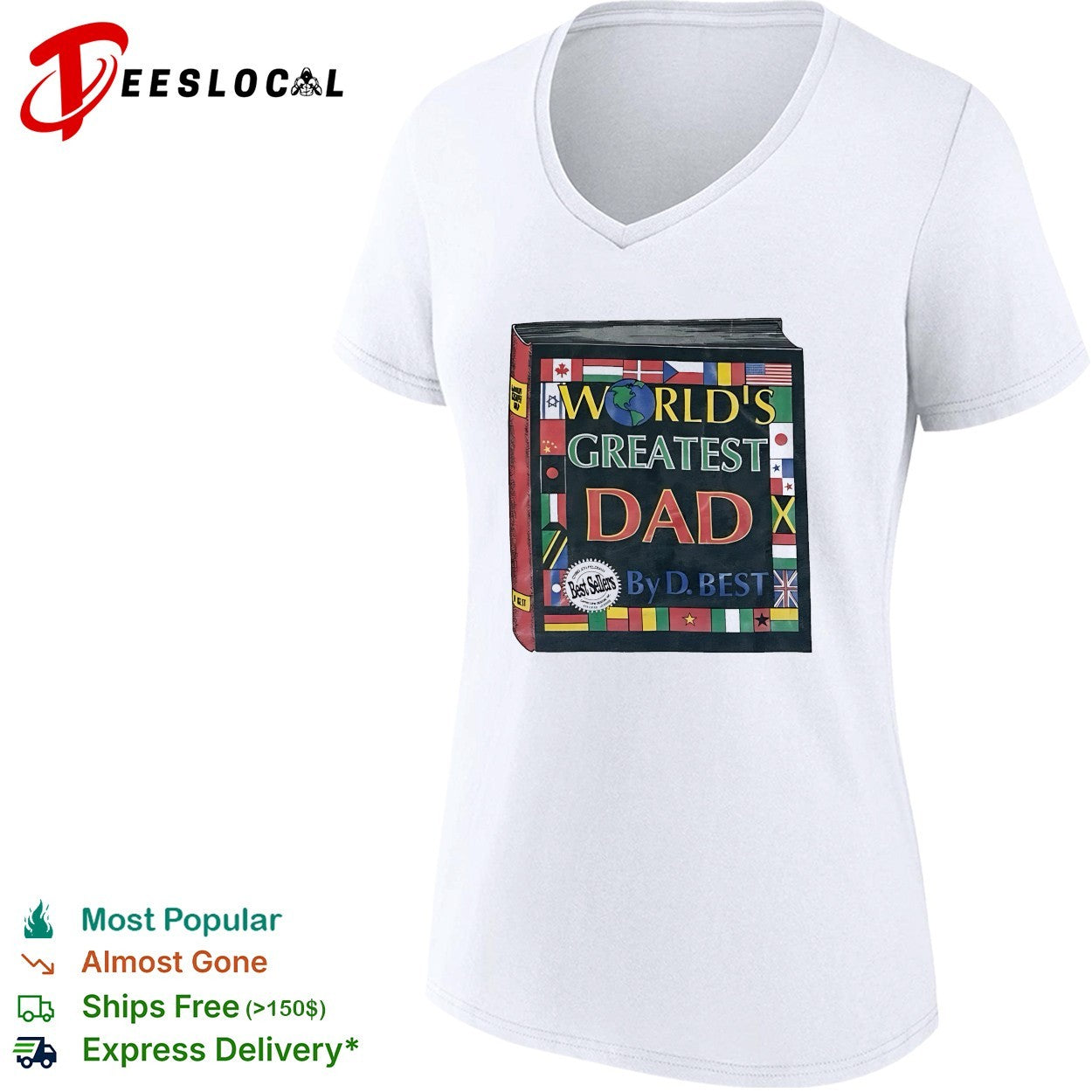 World’s greatest dad bestseller book cover shirt