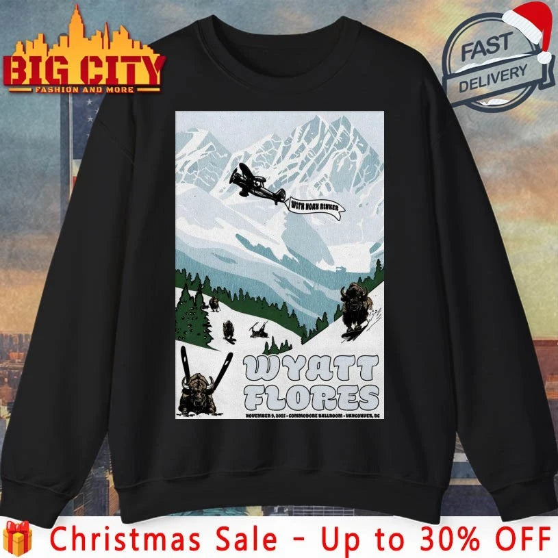 Wyatt Flores Commodore Ballroom Vancouver BC Nov 9 2025 Poster shirt