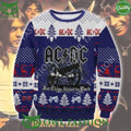 ACDC band for those about to rock Highway to hell ugly sweater
