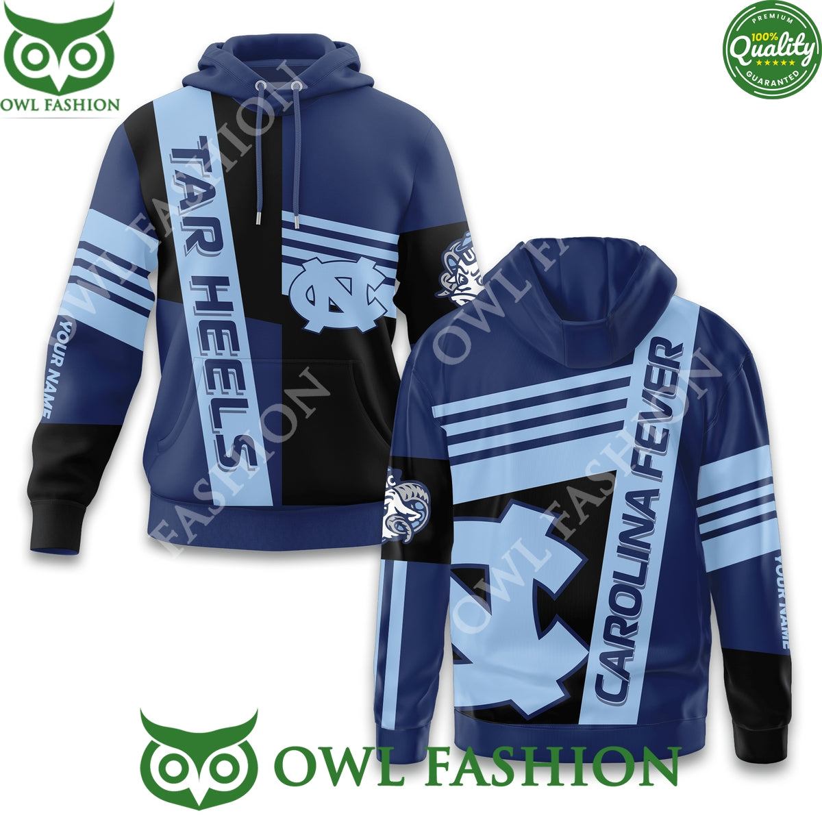 Custom name North Carolina Tar Heels 2025 Hoodie and pant