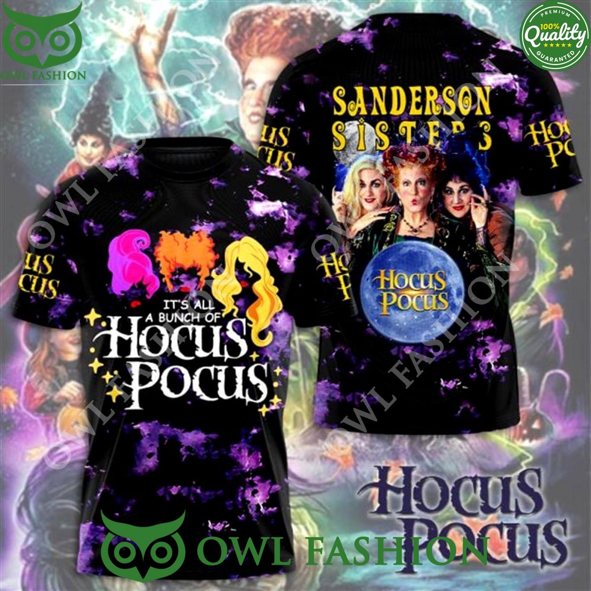It’s All A Bunch Of Hocus Pocus Halloween Movie 2024 3D t Shirt