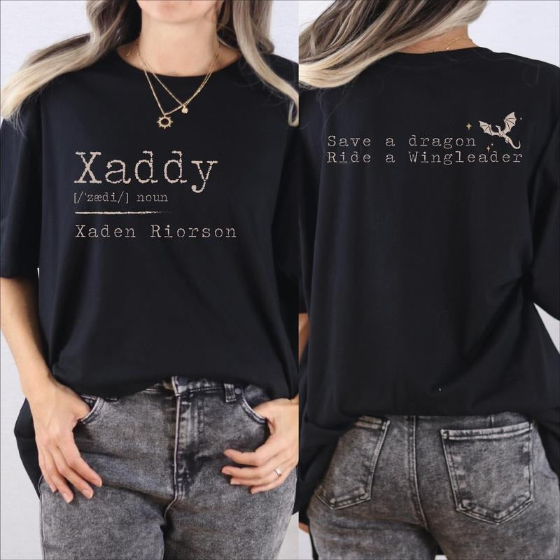 Xaddy Save A Dragon Ride A Wingleader Shirt, Fantasy Bookish Tee, Dragon Riders Tshirt,Book Lover Tee Hoodie, Sweatshirt