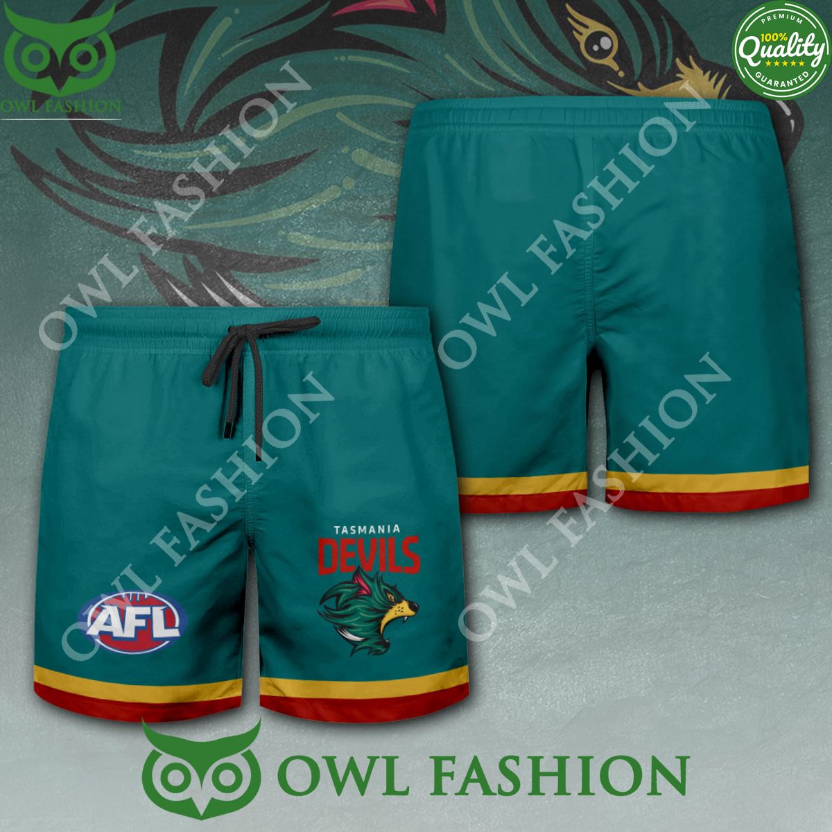 Tasmania Devils FC AFL Champion Team Shorts