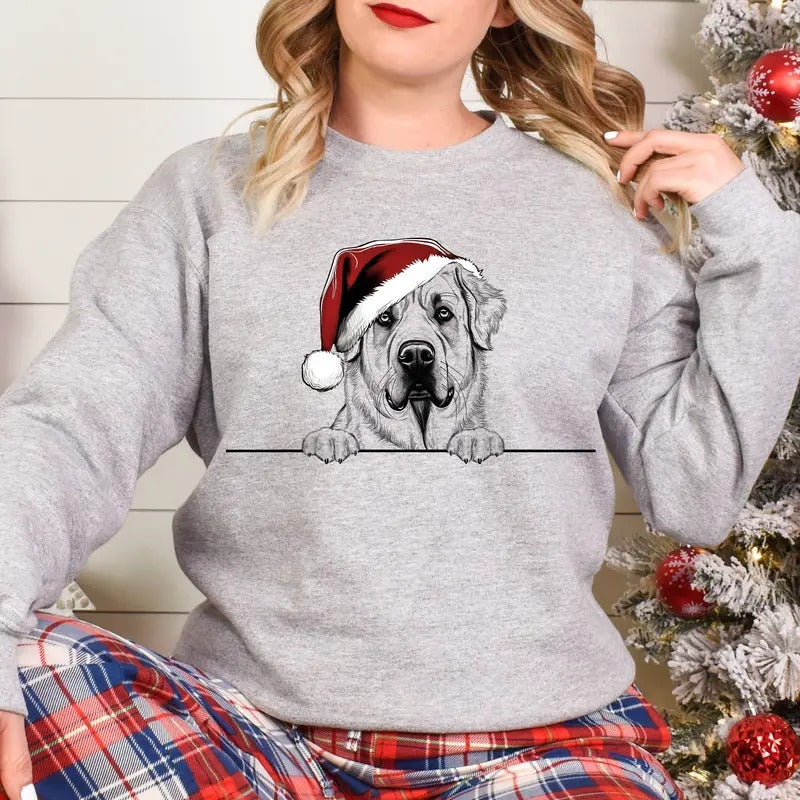 Xmas Sweatshirt Anatolian Shepherd Dog Christmas Sweater Xmas Jumper T-Shirts, Hoodie | RetroVerseTees.com
