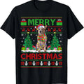 Xmas Tree Lights Ugly Santa Australian Cattle Dog Christmas T-Shirt Hoodie, Sweatshirt | RetroVerseTees.com