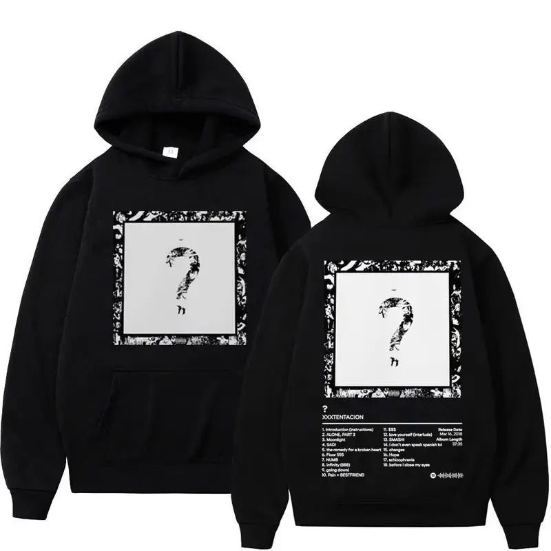 Xxxtentacion Unisex Blend Hoodie, High Quality Cotton And Polyester Frabic Crewneck Menswear T-Shirts, Sweatshirt