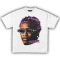 YOUNG THUG GRAPHIC T-Shirt Pink Hair Vintage Rapper Tee Hip Hop Y2k Merch Men Women Fans Menswear Top Medium Stylish...