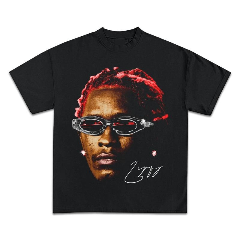 YOUNG THUG RED BOOTLEG GRAPHIC T-SHIRT - STREETWEAR Hoodie, Sweatshirt | RetroVerseTees.com