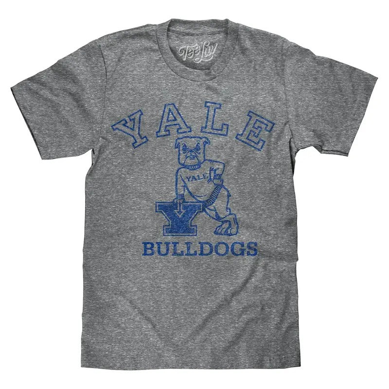 Yale University Bulldogs Logo T-Shirt - Gray Hoodie, Sweatshirt | RetroVerseTees.com
