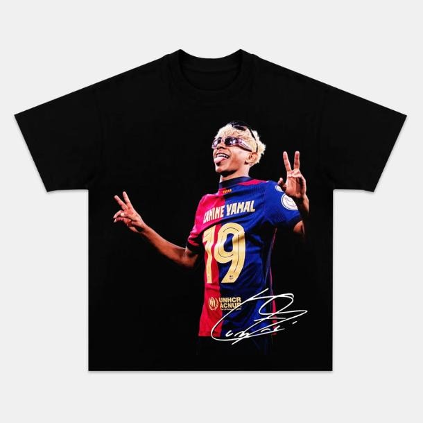 Yamal Tongue Out T-Shirt, Lamine Yamal Vintage Graphic Tees, Unisex Soccer Shirt, Sport Merch, Gift For Fan, Cotton...