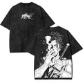 Yami Sukehiro Big red N streaming Black Bulls Black Clover Anime Double Printed Vintage Washed Tee Unisex Heavyweight...