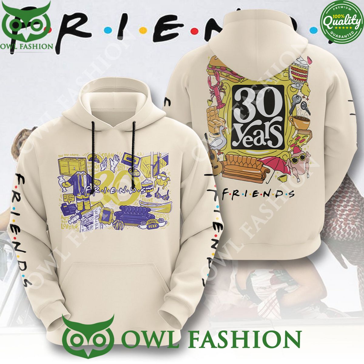 Friends TV show 30 years 3D t shirt