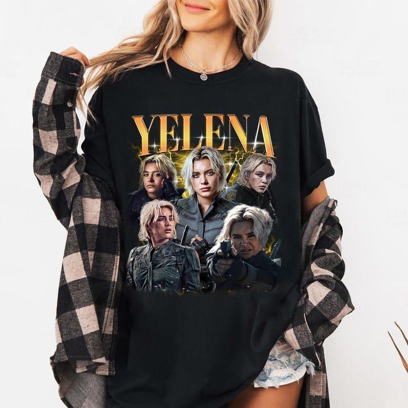 Yelena Belova Thunderbolts Shirt, Thunderbolts shirt, MCU shirt, Gift For Women and Man Unisex T-Shirt Breathable Casual...
