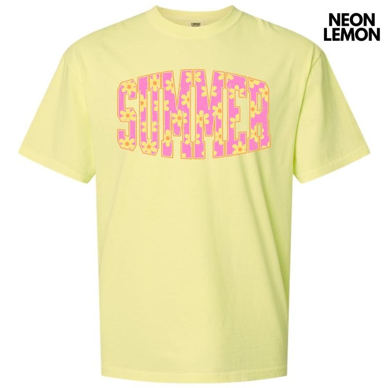 Yellow Flower Summer Comfort Colors T-Shirt 'NLB' Hoodie, Sweatshirt | RetroVerseTees.com