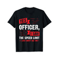 Yes Officer I Saw The Speed Limit Print Men's Crew Neck Fashionable Short Sleeve Sports T-shirt, Comfortable And...