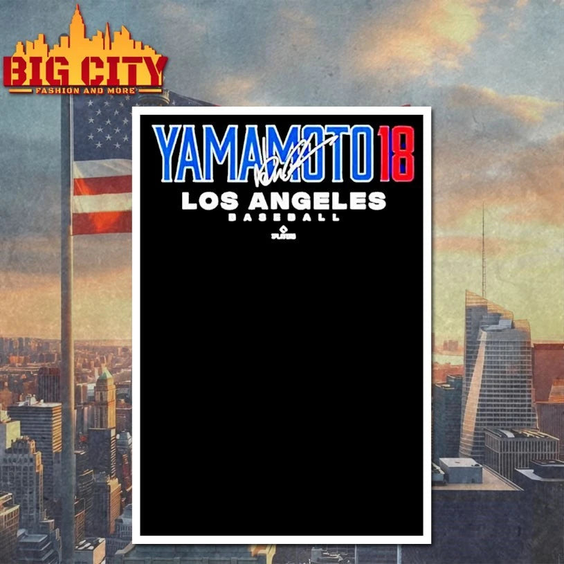 Yoshinobu Yamamoto 18 Los Angeles Baseball signature shirt