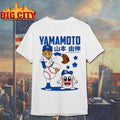 Yoshinobu Yamamoto Los Angeles Dodgers Superstar Cartoon Shirt